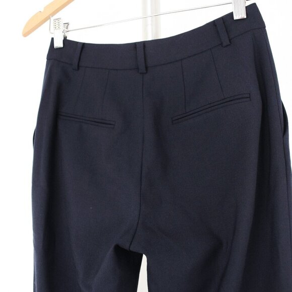Club‎ Monaco Borrem Navy Wool Blend Tailored Career Work Trouser Ankle Pant Sz 0 - Picture 8 of 13